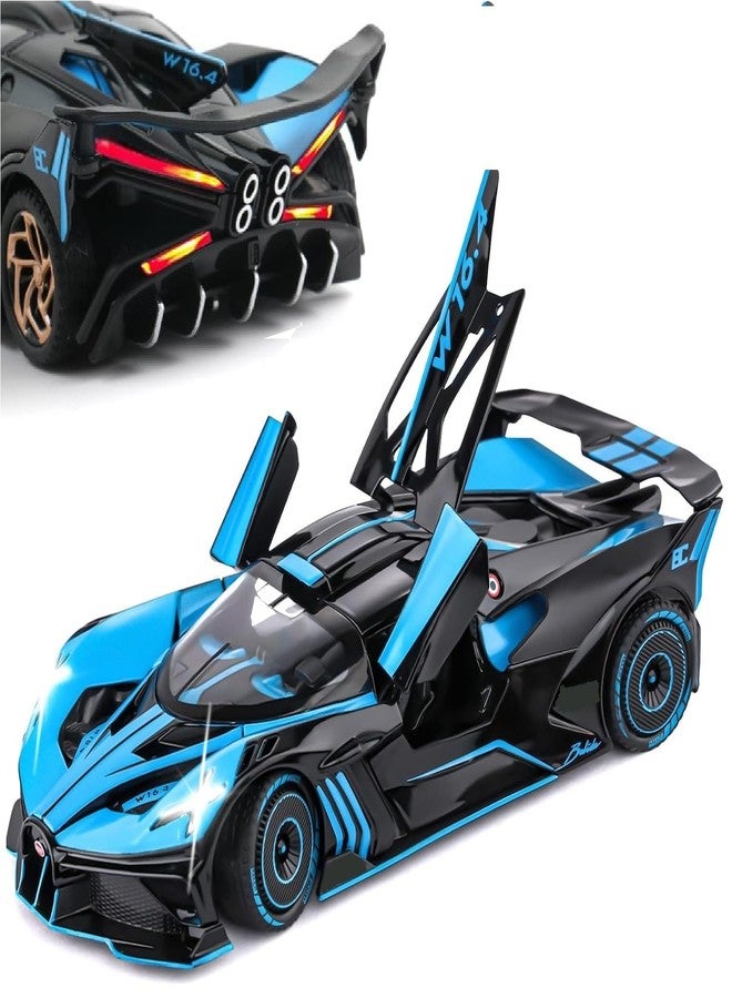 Sky Tech® Bugatti Bolide Sports SUV Car 1:32 Scale Model Car Exclusive Alloy Metal Pull Back Die-cast Diecast Metal Pullback Toy Openable Doors & Light Music Best Gifts Kids【Colors as Per Stock 】 - Image 1